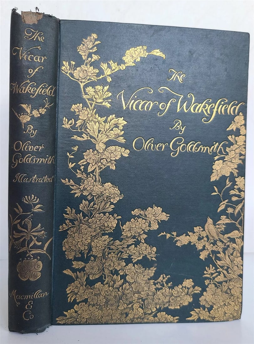1890 THE VICAR of WAKEFIELD by Oliver Goldsmith antique ILLUSTRATED (1 of 12)