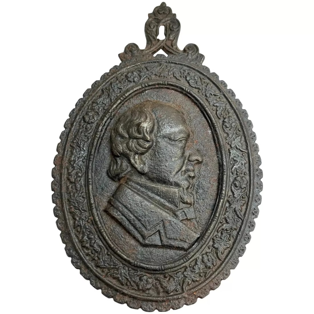 Victorian 19th Century Cast Iron William Gladstone Portrait Relief Wall Plaque: Victorian 19th Century Cast Iron William Gladstone Portrait Relief Wall Plaque Collectors Interest For This 1 Fine Antique Victorian 19th Century Cast Iron William Gladstone Portrait Relief Wall Plaqu