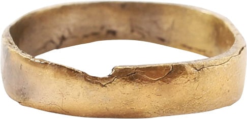 ANCIENT VIKING WEDDING RING, SIZE 4 ¾ (1 of 5)