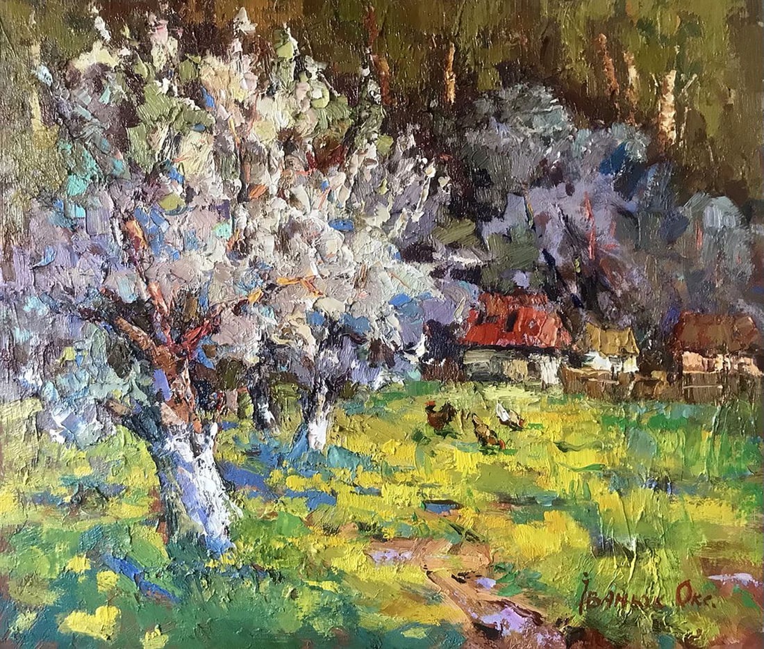 Oil painting Spring day Kalenyuk Oksana (1 of 5)