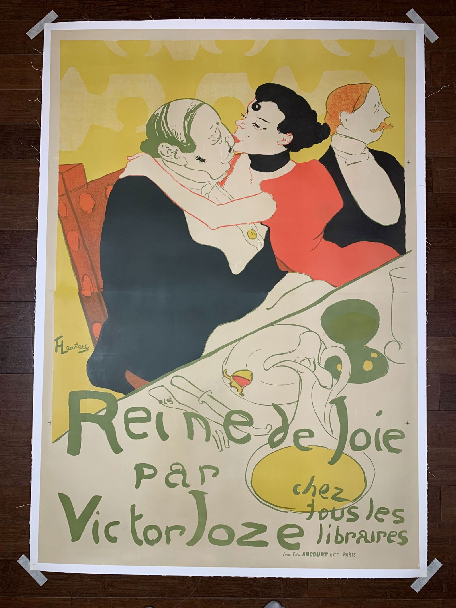 Reine de Joie - Toulouse Lautrec (1892) 39x56 French Advertising Lithograph Poster LB (1 of 6)