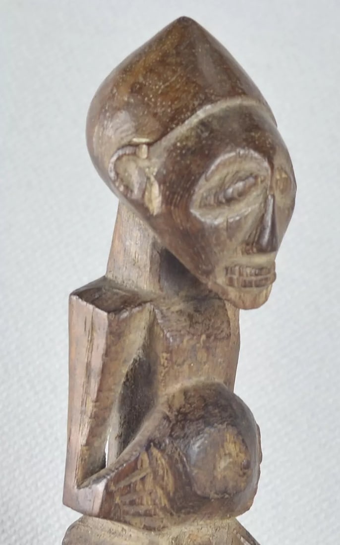 Cute SONGYE miniature Power figure e statue Congo African Tribal Art 1820 (1 of 12)