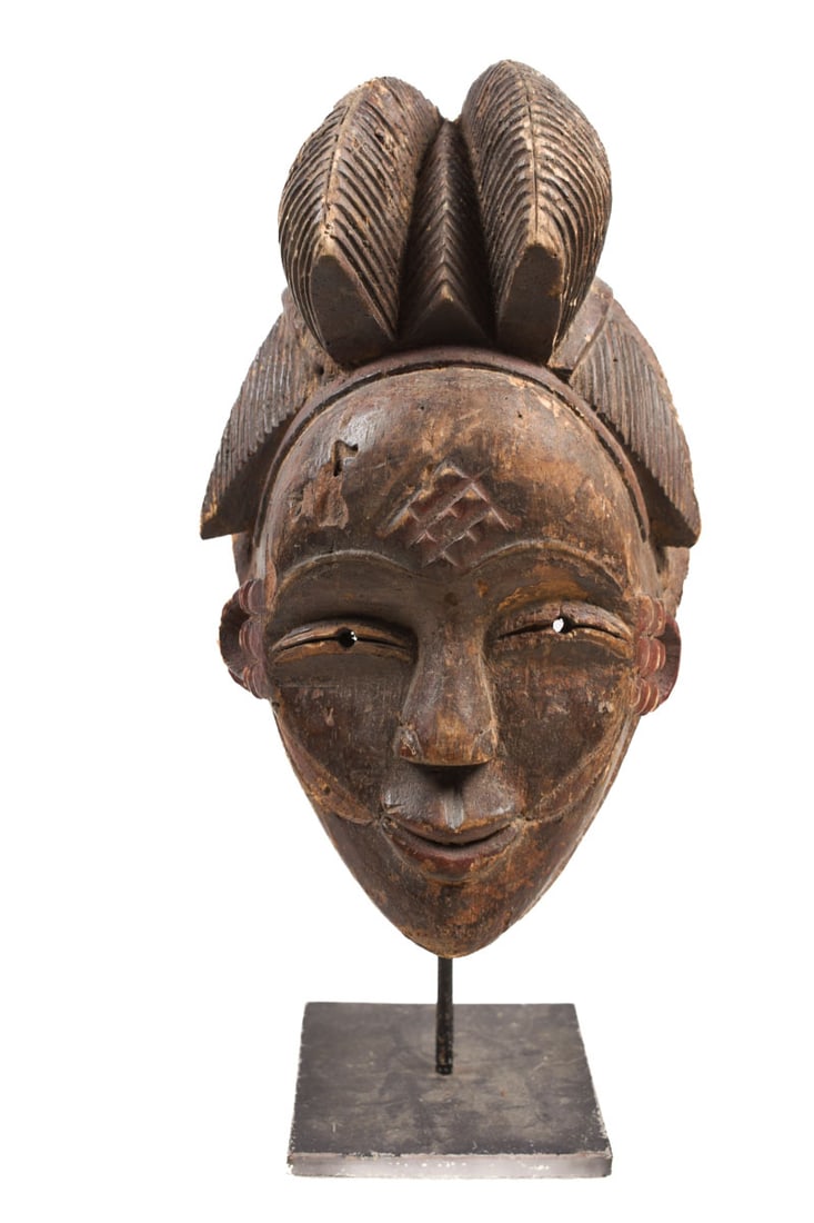 Initiation mask - Wood - Punu - Gabon (1 of 7)
