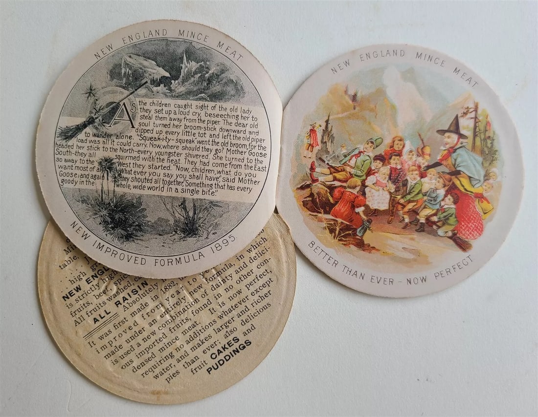 1895 NEW ENGLAND MINCE MEAT ADVERTISING BOOKLET antique AMERICANA (1 of 7)