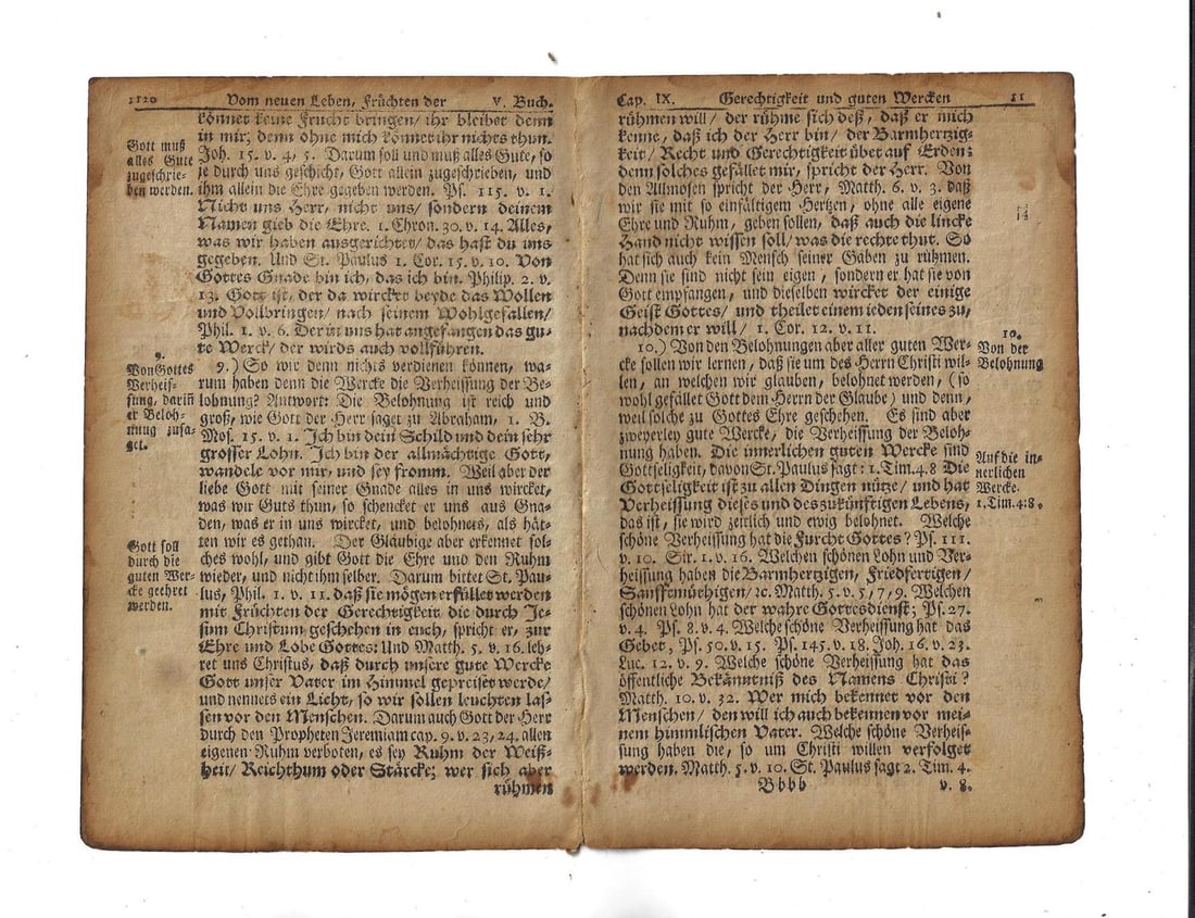 1751 Bifolium Benjamin Franklin Fraktur (1 of 2)