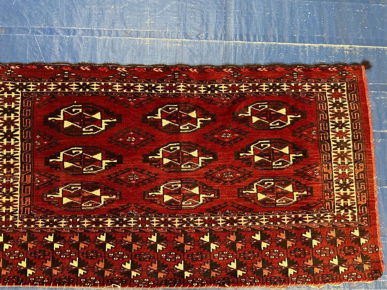 Hand Knotted Persian Turkman Rug 4.2x2.4 ft (1 of 5)