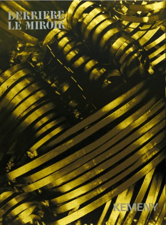 Derriere le Miroir 172 Zoltan Kemeny 1968: Book DLM 172 Derriere le Miroir , Paris: Maeght, 1968. Whole issue devoted to Zoltan Kemeny. Essay by Gaetan Picon. This issue has no lithographs, but is illustrated color plates, 2 in double-page, an