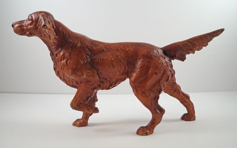 Irish Setter Dog Cast Iron Hubley Doorstop (1 of 9)