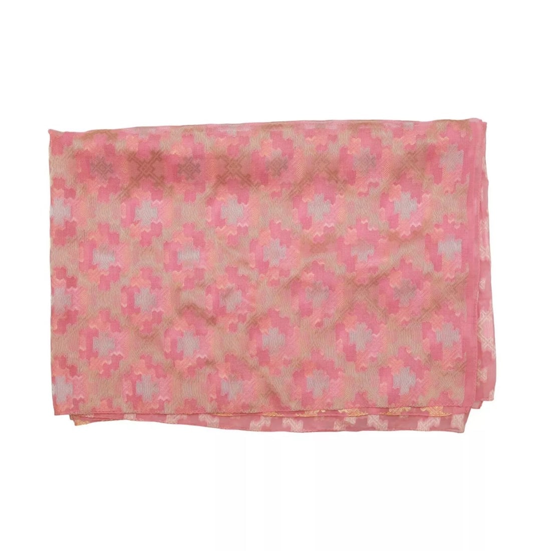 ETRO Silk Linen Pink Long Extra Long Scarf Shawl Foulard: ETRO Silk Linen Pink Long Extra Long Scarf Shawl Foulard Elegant and eye-catching, this ETRO scarf features a fabulous pink geometric pattern. It envelops the wearer in amazing warmth. A wardrobe esse