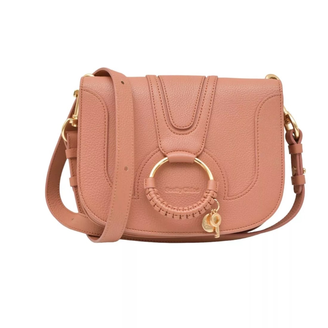 See By Chloe Hanah Dusty Pink Women's Leather Shoulder Bag Cross-body Messenger: S By Chloe Hanah Powder Pink Women's Leather Shoulder Bag Cross-body Messenger See By Chloe Hanah Dusty Pink Women's Leather Shoulder Bag Cross-body Messenger Make an everyday look even more intriguin