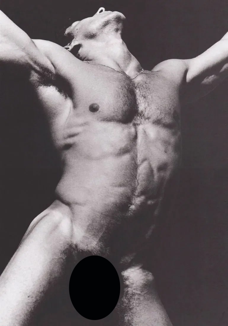 JOSEPH CAPRIO - Male Figure, Paris, 1986: Artist: JOSEPH CAPRIO Print Title: Male Figure, Paris, 1986 Medium: Duotone Photolithograph Printed 1990’s in Germany Image size (inches) approx. 9 x 6” Reserve: $40.00 Shipping: Dome
