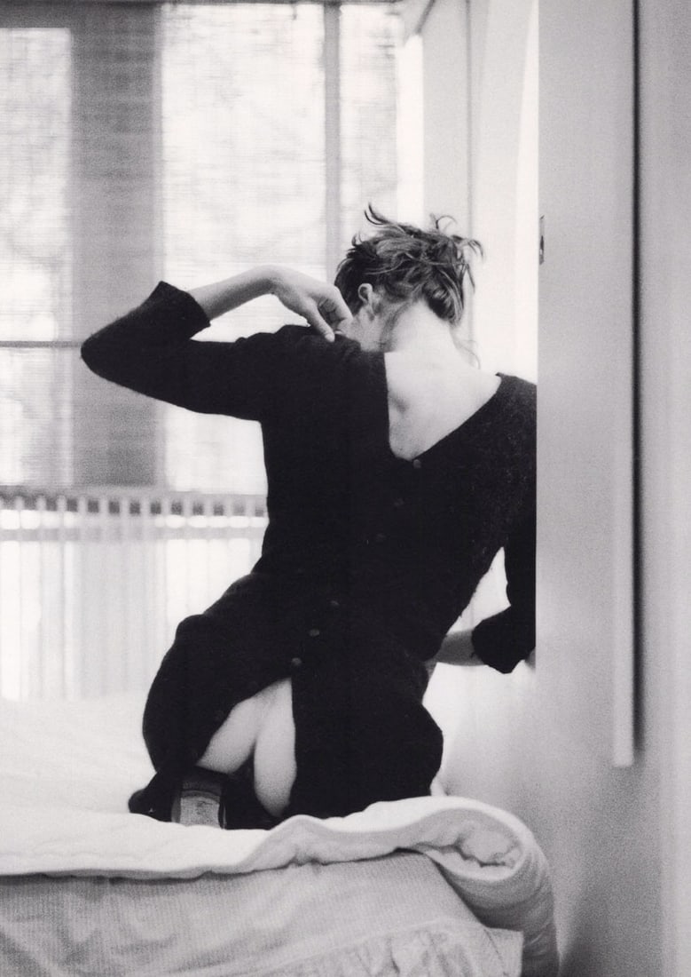JEAN-FRANCOIS JONVELLE - Woman: Artist: JEAN-FRANCOIS JONVELLE Print Title: Woman Medium: Duotone Photo-lithograph 1990’s in Germany Image size (inches) approx. 12 x 8.5” Jean-François Jonvelle (1943-2002), was a Fr
