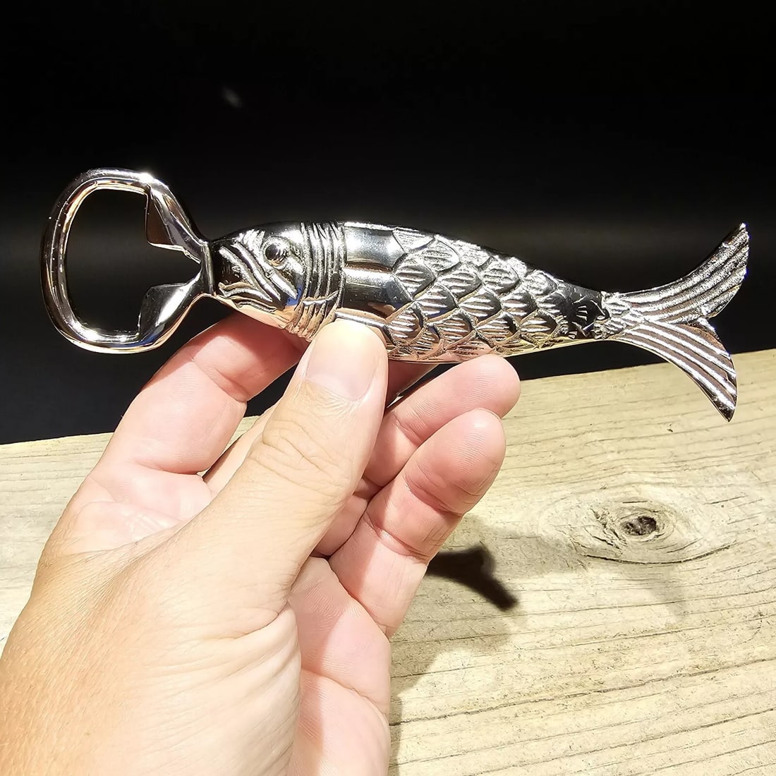 Chrome Metal Fish Bottle Opener (1 of 13)