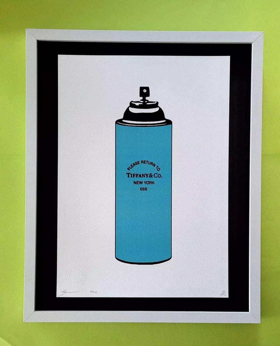 DEATH NYC Hand Signed LARGE Print Framed 16x20in COA TIFFANY'S MR. BRAINWASH #6 (1 of 5)