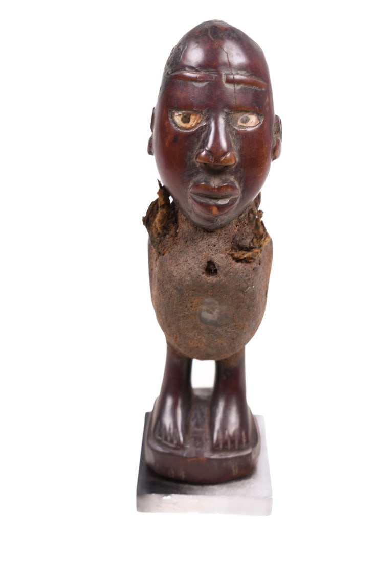 Fetish figure - Wood, Glass - Yombe - Congo (1 of 7)