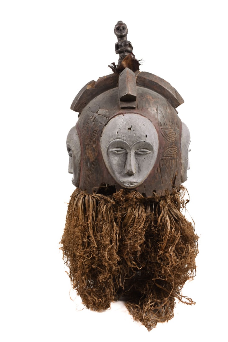 Helmet mask - Wood - Ngongtang - Fang - Gabon (1 of 7)