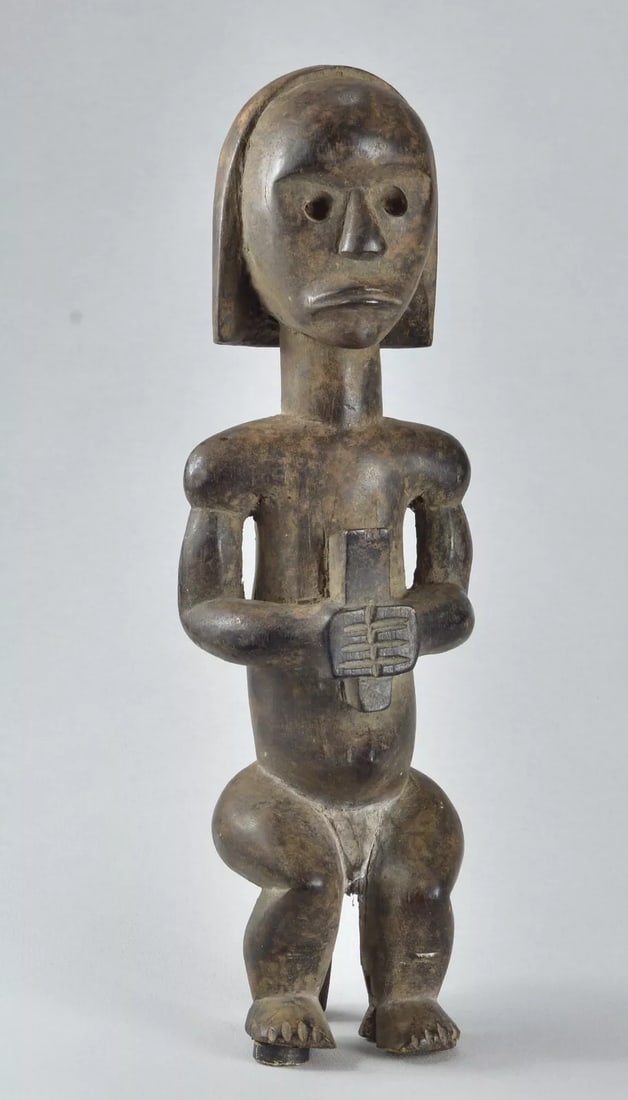 Nice FANG african figure sculpture statue reliquary GABON (1 of 9)