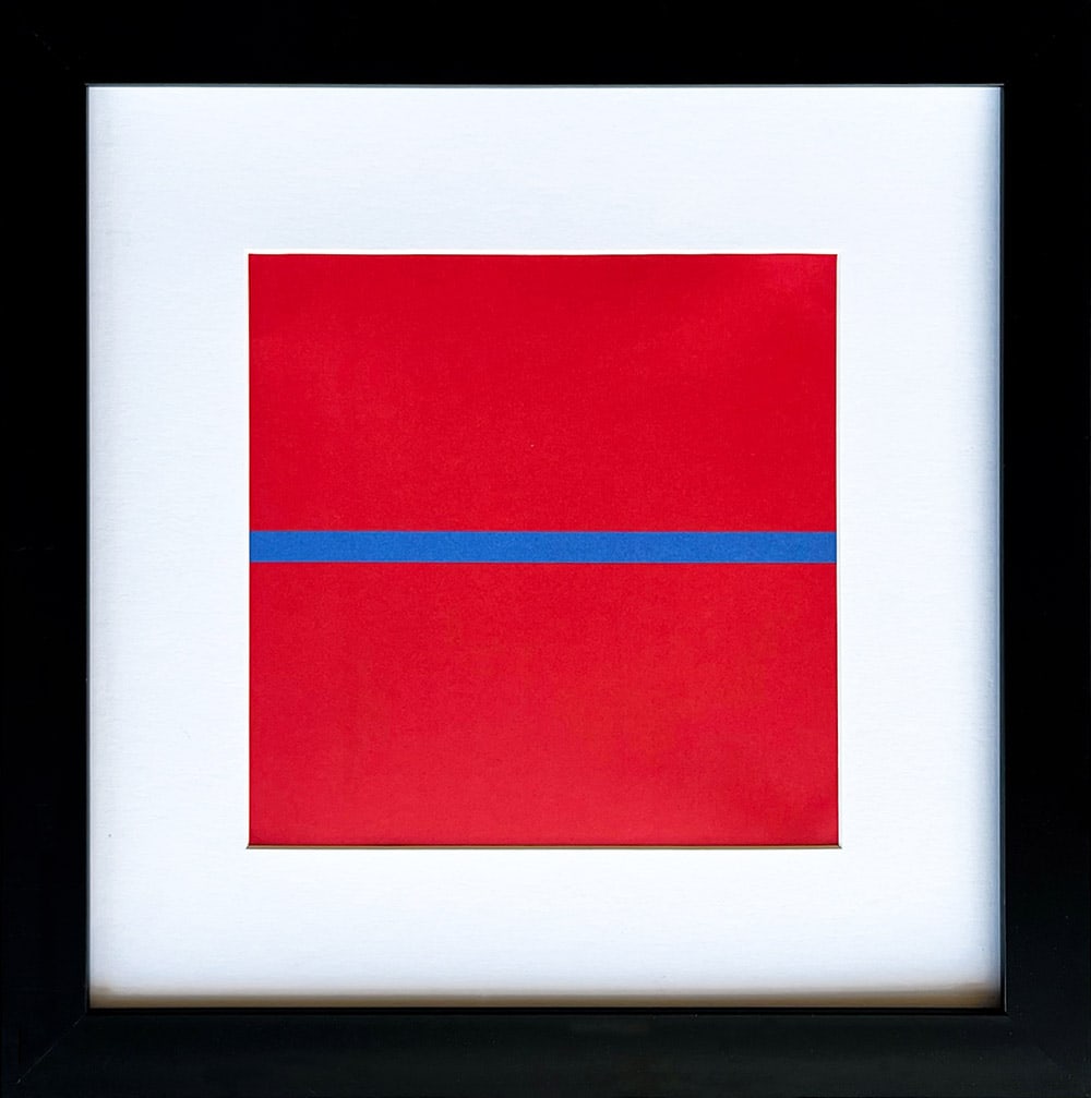 Ellsworth Kelly Linogravure Line Form Color 6: Artist: Ellsworth Kelly Title: Line Form Color 6 Medium: Linogravure Marks: Not signed not numbered Printed: 1999 by Heinrich Winterscheidt, Dusseldorf Size: 7.75 x 7.50 inch Provenance: Line Form Col