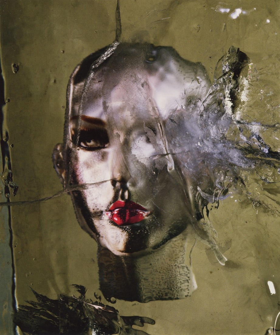 IRVING PENN - Head in Ice, New York, 2002: Artist: Irving Penn Title: Head in Ice, New York, 2002 Date: Photo Litho, 2016, Italy Dimensions: 10.25x12.25" Description: Heat Wax Mounted on 12x16" Conservation Board Artist Bio: Irving Penn (1917-