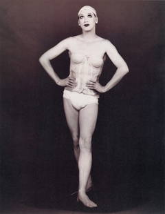 LEN PRINCE - Charles Busch, 1993: Artist: Len Prince Title: Charles Busch, 1993 Date: Photo Litho, 1995, Italy Dimensions: 10.25x13.3" Description: Heat Wax Mounted on 12x16" Conservation Board Artist Bio: Len Prince is an American ph