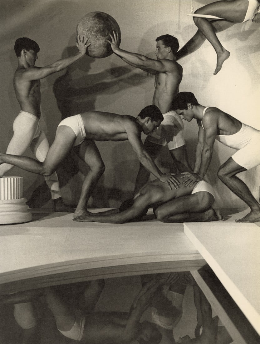 BRUCE WEBER - Silvercup Studios, New York, 1990: Artist: Bruce Weber Title: Silvercup Studios, New York, 1990 Date: Photo Litho, 1995, Italy Dimensions: 10.15x13.45" Description: Heat Wax Mounted on 14x18" Conservation Board Artist Bio: Bruce Weber