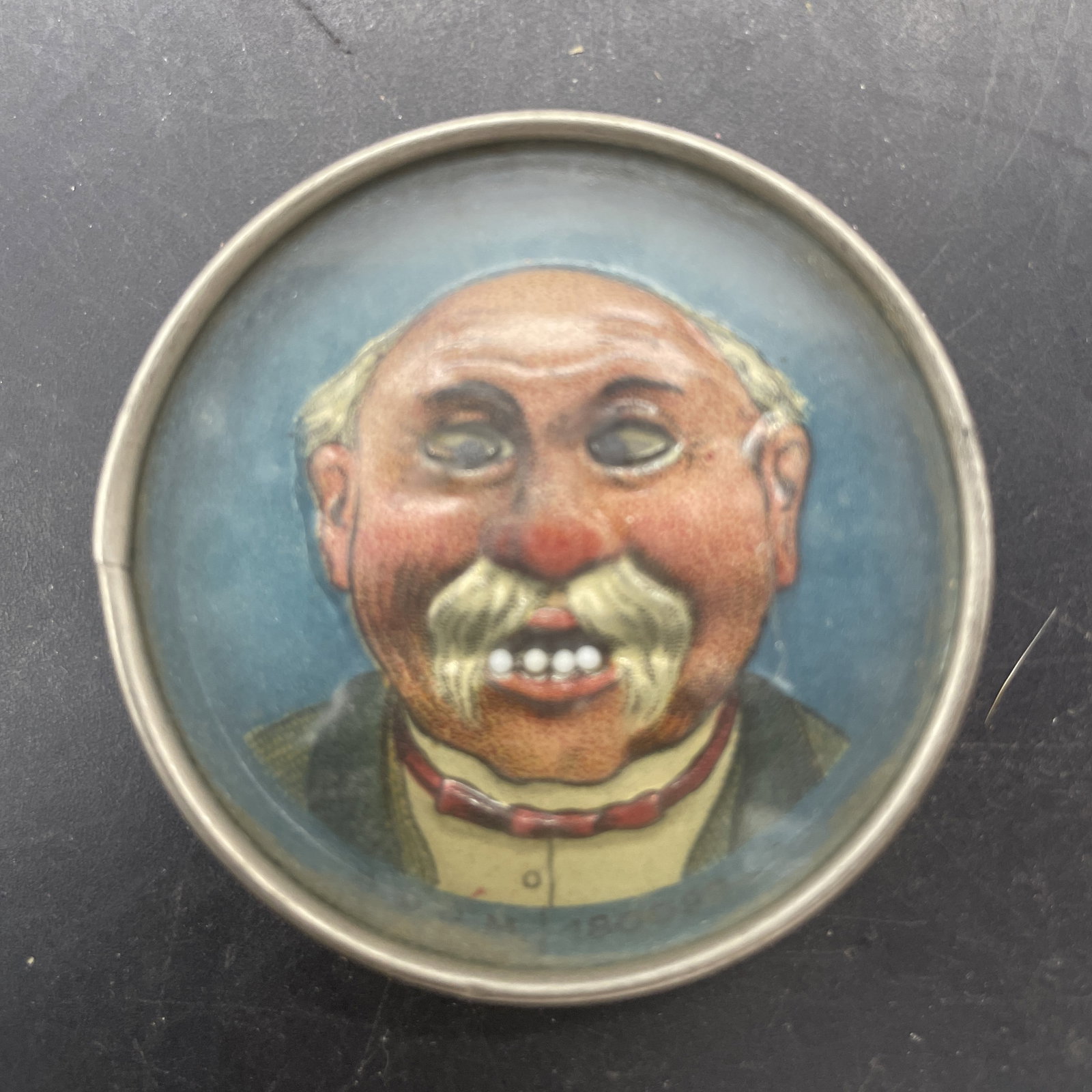 C. D. Kenny Coffee Dexterity Puzzle Germany: Title: C. D. Kenny Coffee Dexterity Puzzle Germany Date/Period: approx early 1900's Dimension: approx 2" Material: mixed materials Additional Information: C. D. Kenny Coffee Dexterity Puzzle Germany S