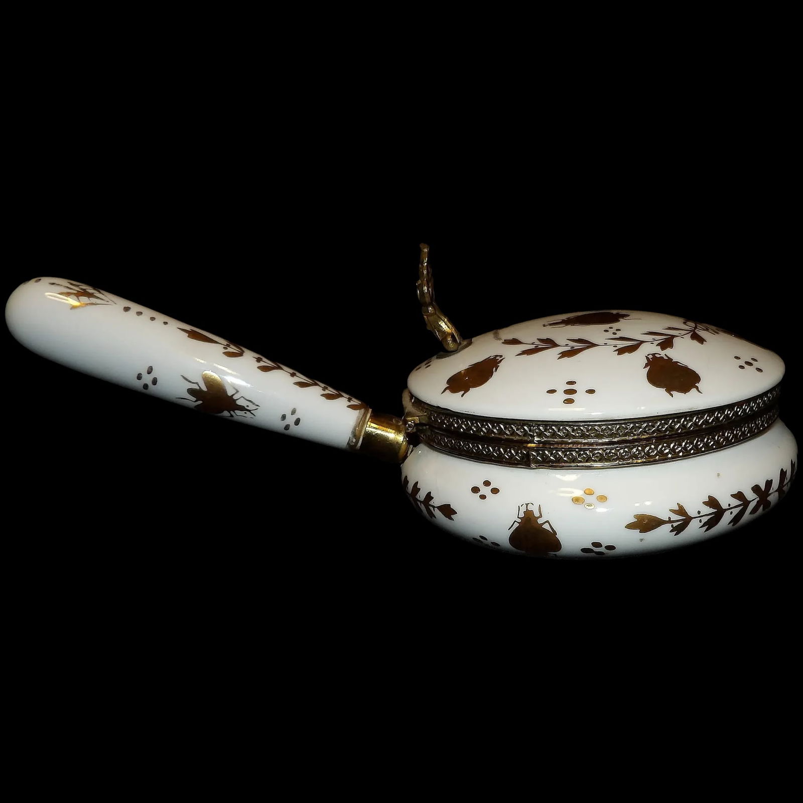 MCM ISCO Japan Hand Painted Porcelain Silent Butler with Gold Insects and Leaves (1 of 8)