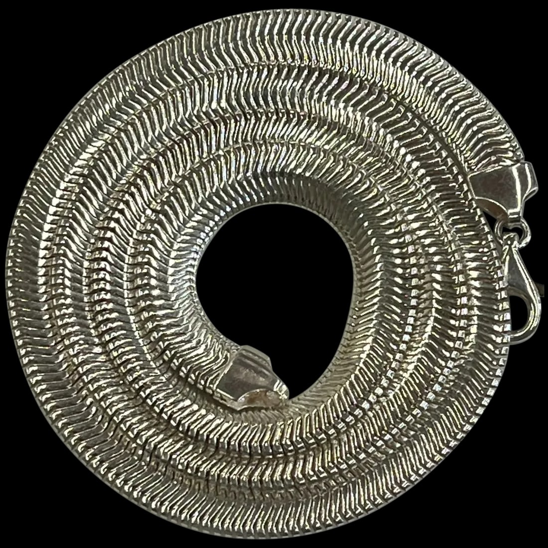 Vintage Italy Milor Sterling Silver Snake Chain (1 of 8)