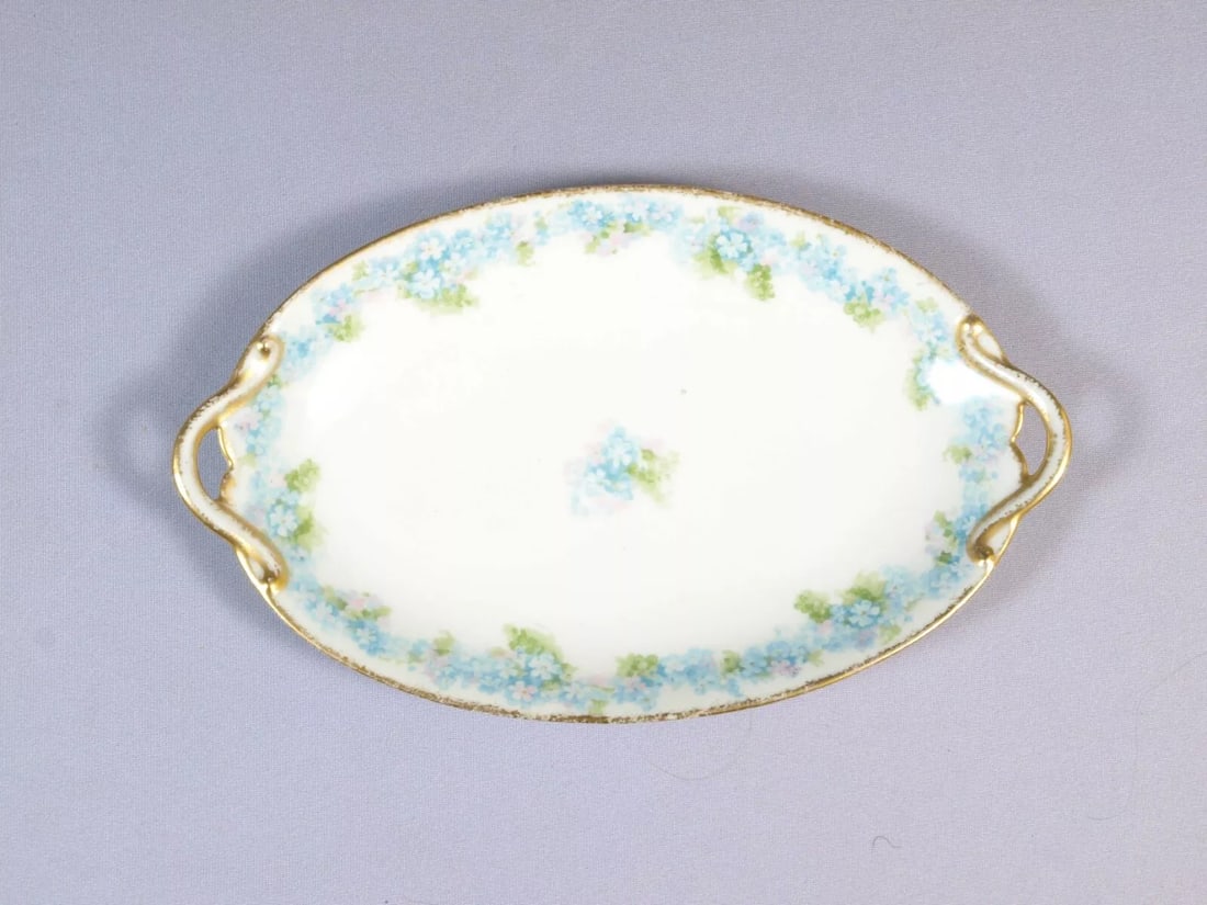 Limoges France Blue CHField Haviland GDA Small Oval Platter Tray Dish CHF189 (1 of 4)