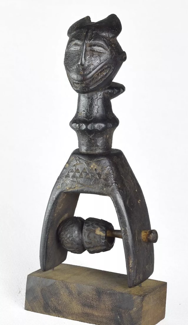 Beautiful BAULE anthropo-zoomorphic Heddle Pulley Baoule African Tribal Art 2072 (1 of 9)