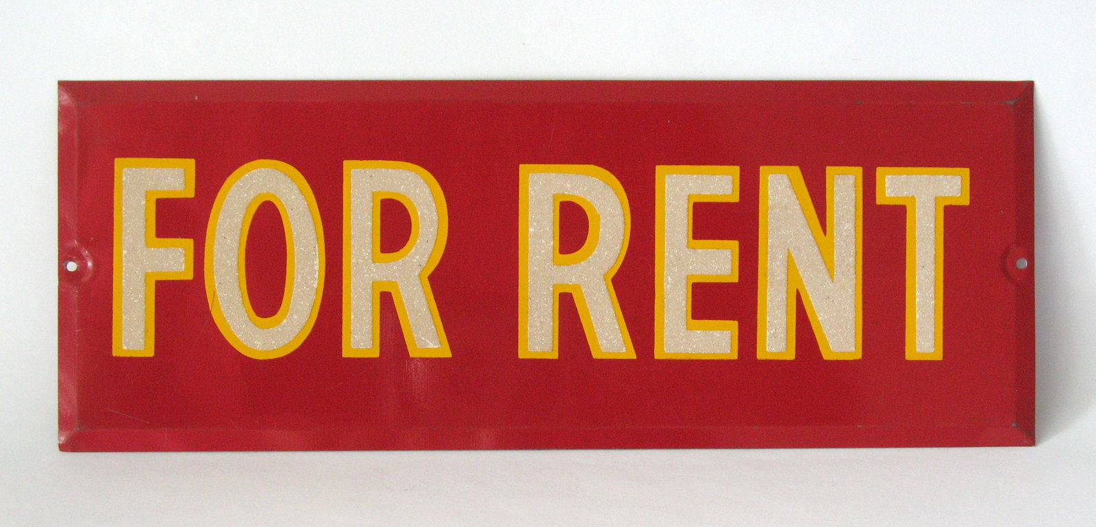 Vintage metal “For Rent” trade sign. (1 of 3)