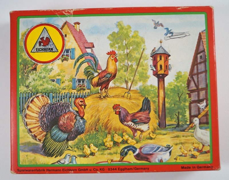 Hermann Eichhorn Co. Lithograph Wooden Picture Cube Blocks (1 of 9)