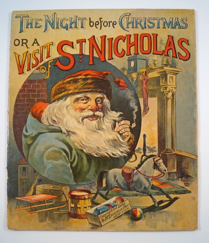Antique Christmas Book A Visit of St. Nicholas 1888 (1 of 7)