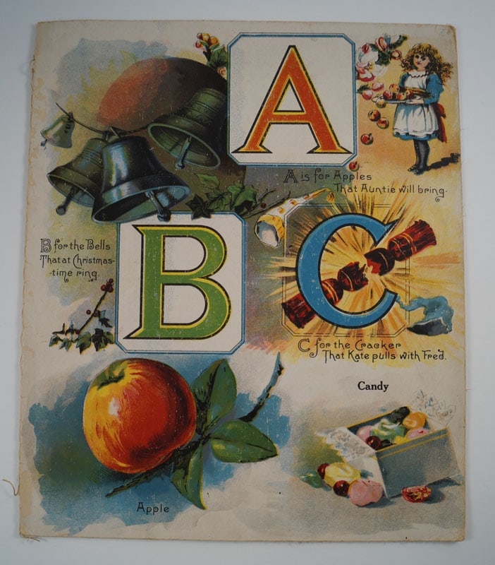 Antique Christmas Book ABC Book 1889 (1 of 4)