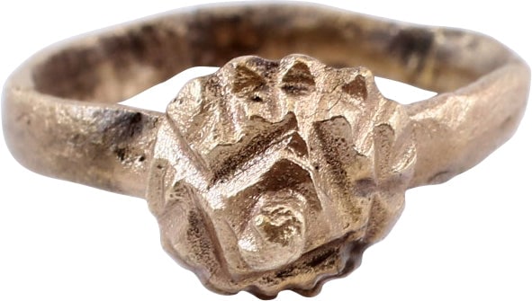 FINE ROMAN PROSTITUTE'S RING, C.100-300 AD, SIZE 2 ½ (1 of 5)