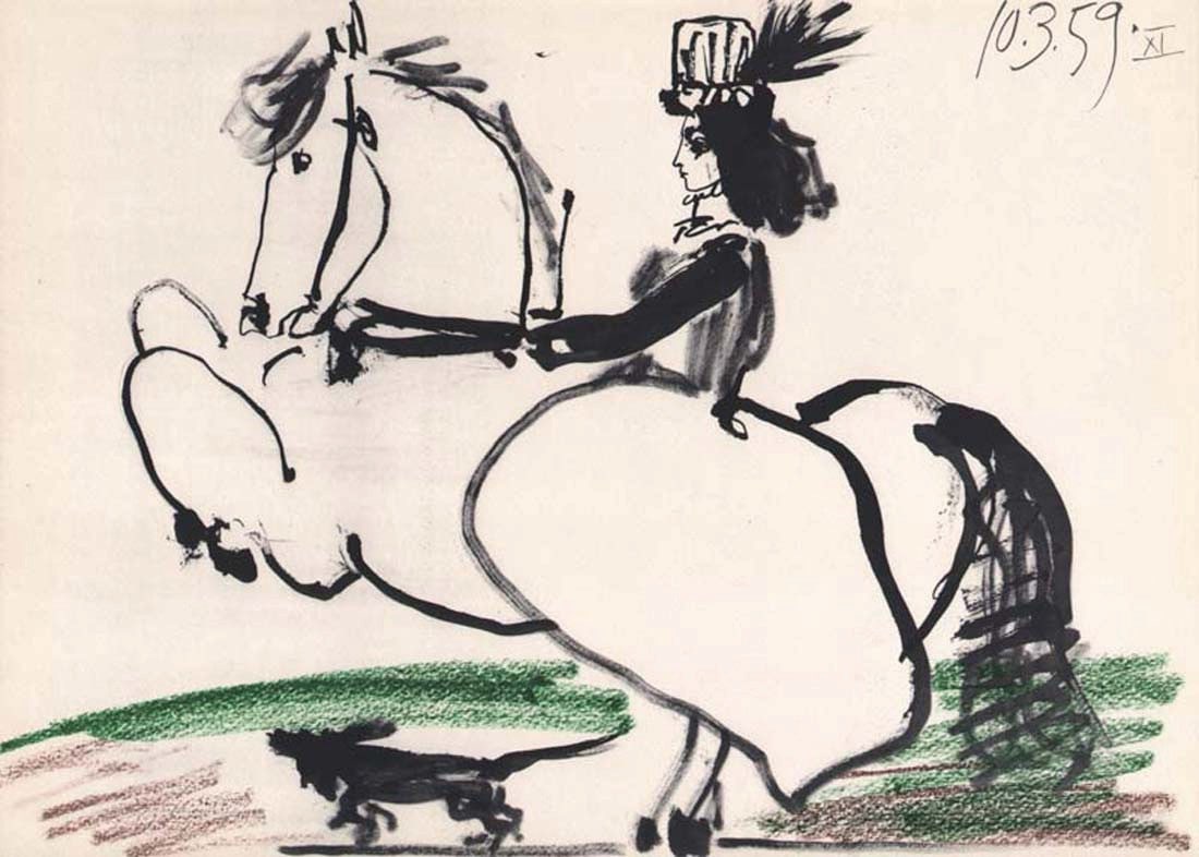 Pablo Picasso Toros y Toreros 11 dated 10/3/59 (1 of 1)