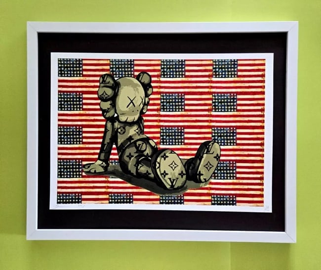 DEATH NYC Hand Signed LARGE Print Framed 16x20in COA Patriotic XX Personage #7 (1 of 1)