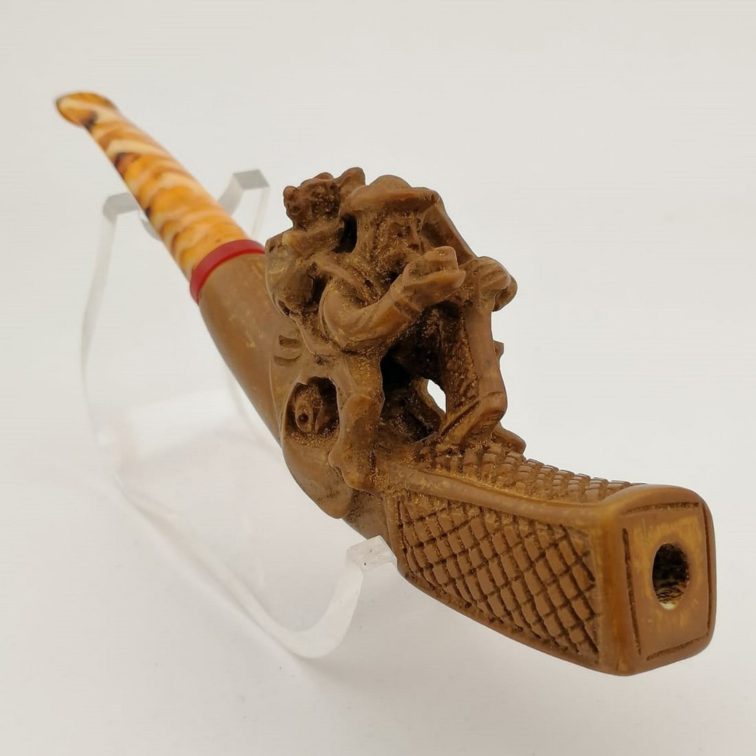 Hunter,Hand carved Meerschaum Cigarette Holder (1 of 10)