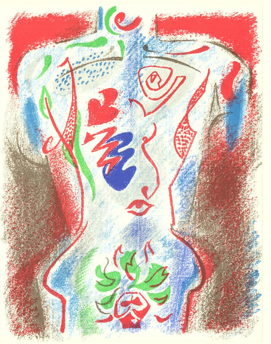 Andre Masson - XXe Siecle no. 38 - 1972 Lithograph 12.25" x 9.5": XXe Siecle no. 38 by Andre Masson, 1972 Unsigned Lithograph. Paper size is 12.25 x 9.5 inches, with an image size of 12.25 x 9.5 inches. The Lithograph is from an unknown edition size. and is not fram