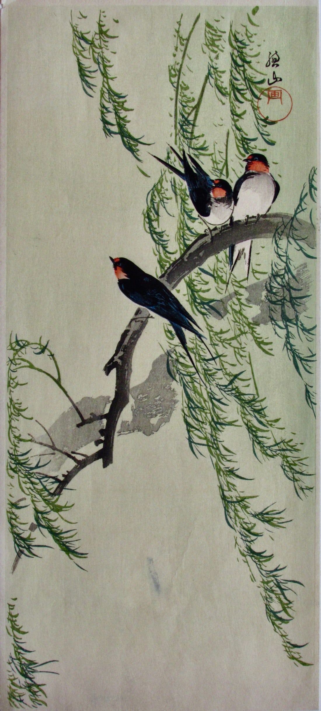 Ito Sozan: Barn Swallows and Willow (1 of 2)
