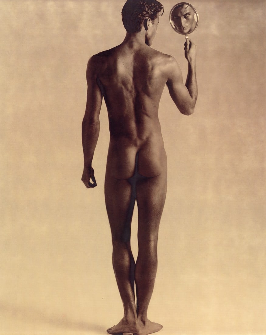 KARL LAGERFELD - Alex Lundqvist: Artist: Karl Lagerfeld Title: Alex Lundqvist Medium: Large Satin Finish Umber Photolithograph, 1997 Dimensions: 10.7x13.5" Description: Unmounted Artist Bio: Karl Otto Lagerfeld was a German creative