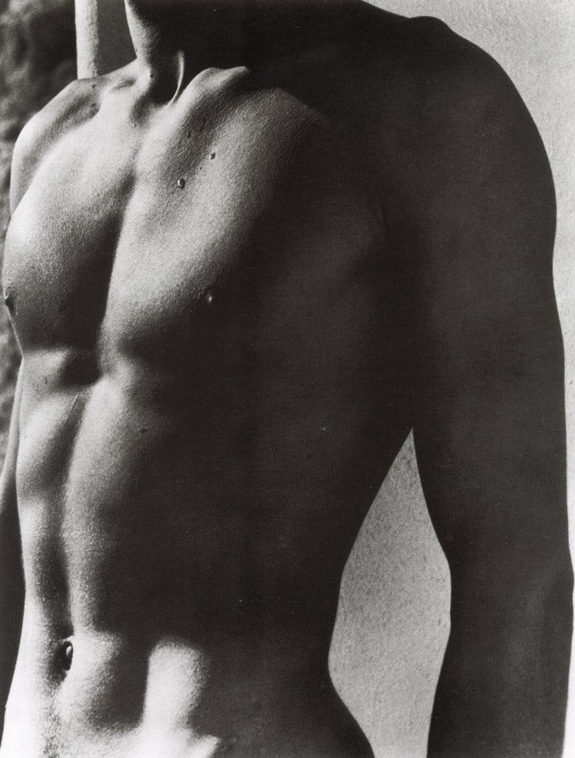 HERBERT LIST - Male Torso, 1937: Artist: Herbert List Title: Male Torso, 1937 Medium: Photo Litho, 1996, Italy Dimensions: 8.45x11.1" Description: Heat Wax Mounted on 11x14" Conservation Board Artist Bio: Herbert List was a German ph