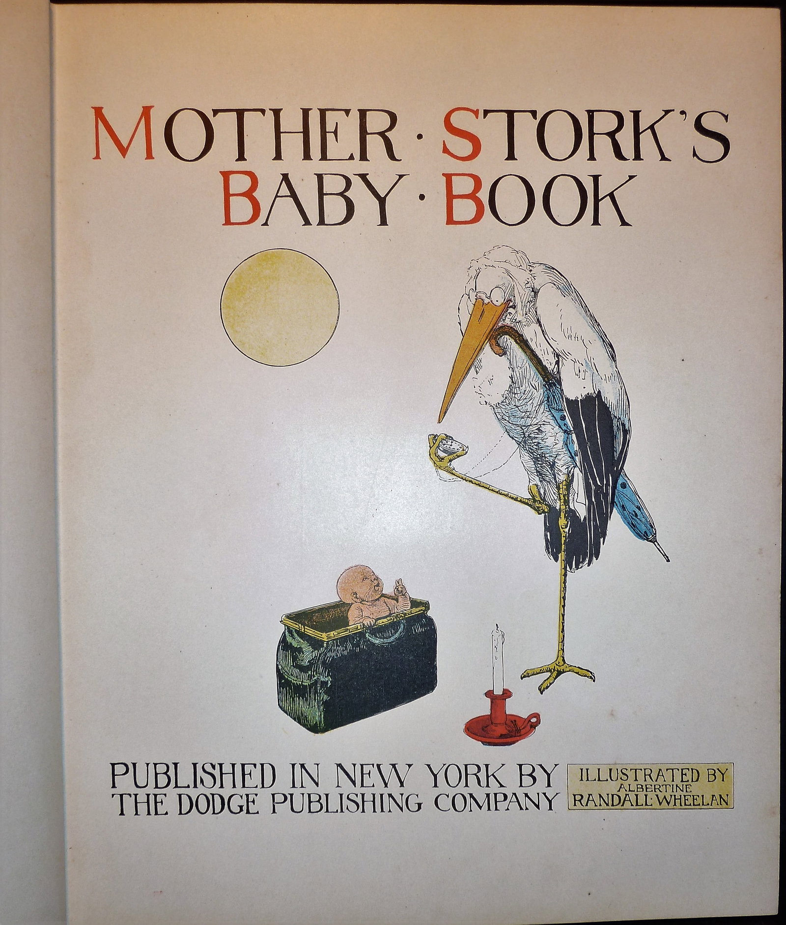 Mother Stork's Baby Book - 1909: Title: Mother Stork's Baby Book - 1909 Author: Winthrop Whitney ADAMS Date: 1909 Publisher: Dodge Publishing Co. Edition: --- Additional Information: Mother Stork's Baby Book for Winthrop Whitney Adam