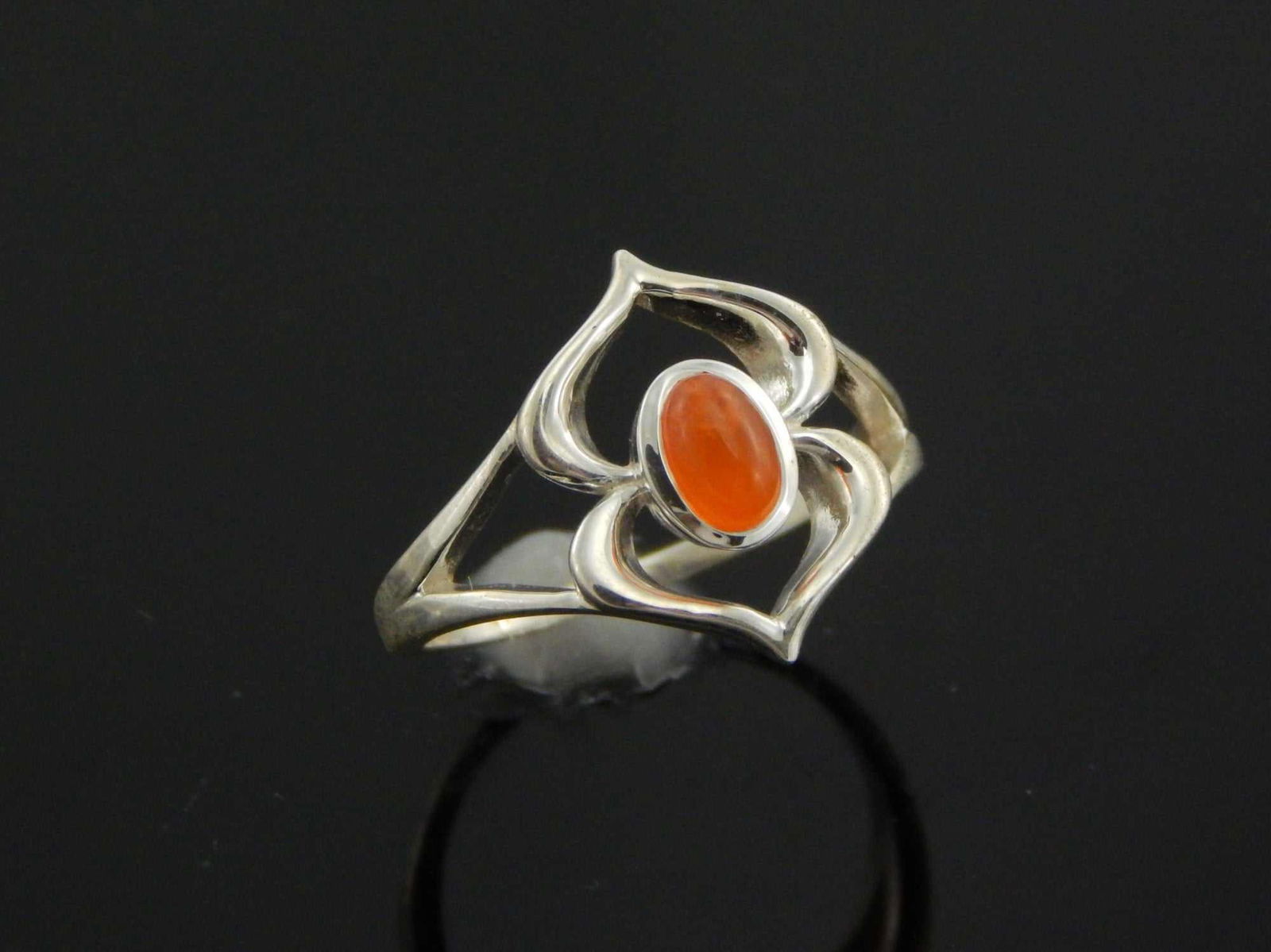 Natural Carnelian Boho Ring In 925 Silver (1 of 6)