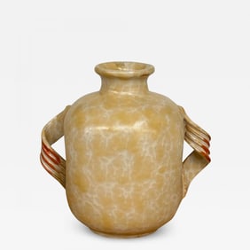 Upsala Ekeby, Swedish Mid-Century Modern, Beige Ceramic Vase, Sweden, 1930s