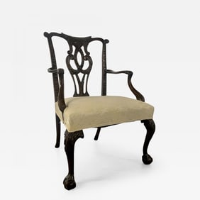 Georgian Arm, Office Chair. Ball and Claw