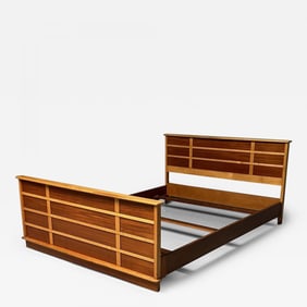 Paul Frankl, Johnson Furniture, Mid-Century Modern, Station Wagon Bedframe