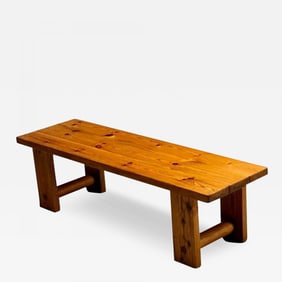 Swedish Designer, Mid-Century Modern, Bench, Pine, Sweden, 1970s