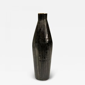 Carl-Harry Stalhane, Rörstrand, Swedish Mid-Century Modern, Grey Stoneware Vase