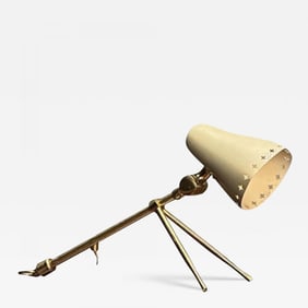 Boris Lacroix, Falkenbergs, Swedish Mid-Century Modern, Table Lamp, Brass, 1960s
